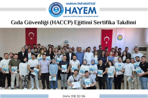 Gıda Güvenliği (HACCP) Eğitimi Sertifika Takdimi